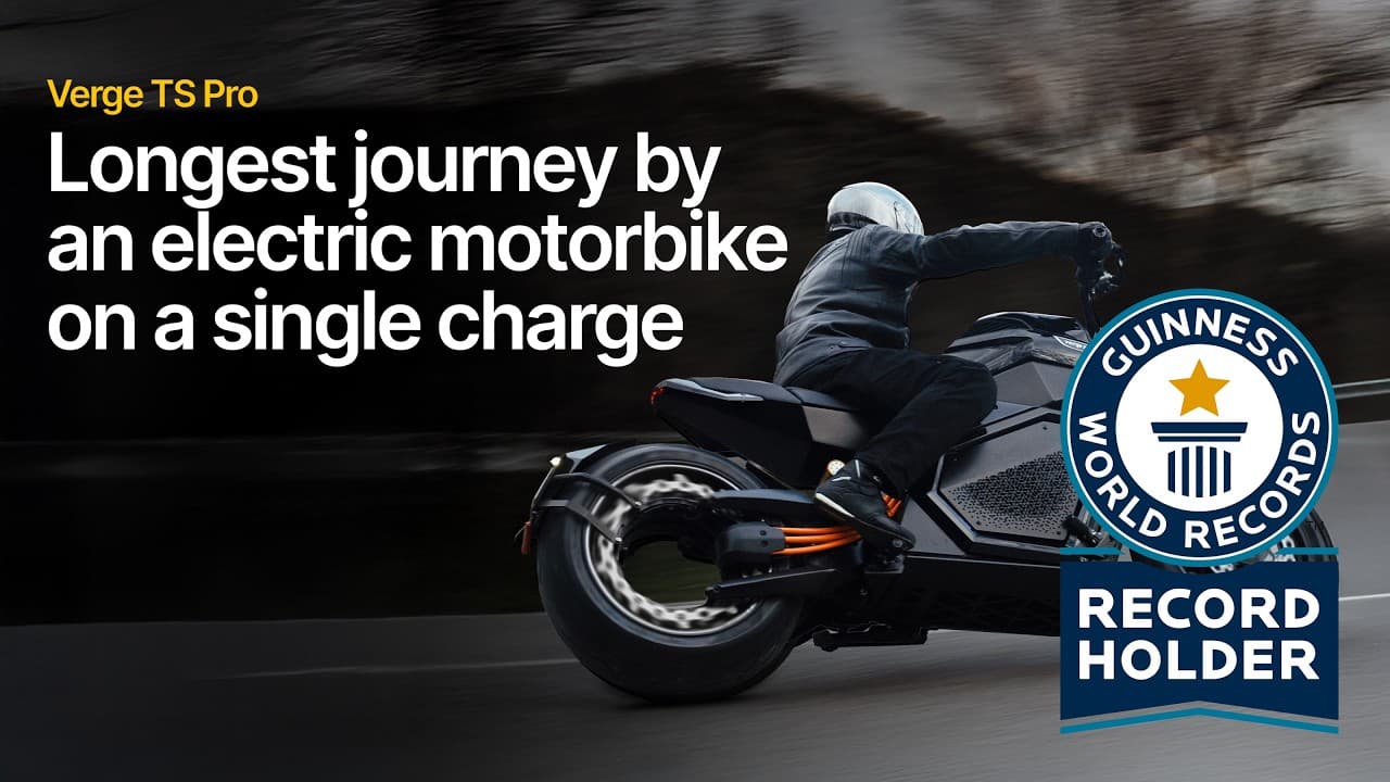 Verge Motorcycles établit un record du monde d’endurance avec une moto électrique