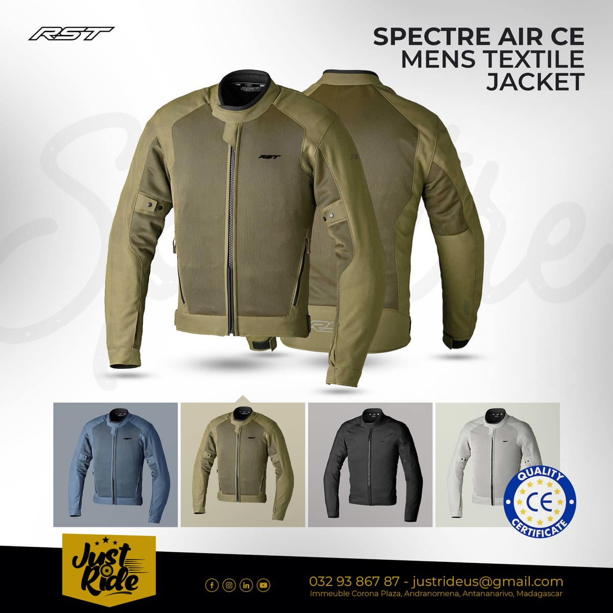 Arrivage FOCUS : Veste textile RST Spectre Air CE