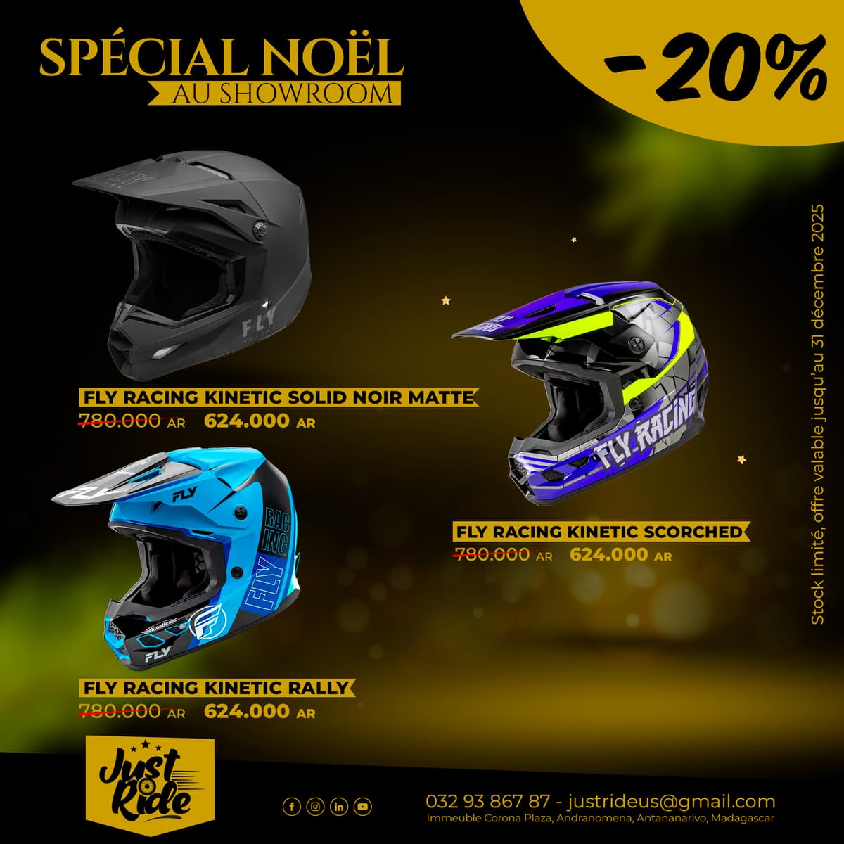 Focus NOEL : CASQUES FLY RACING