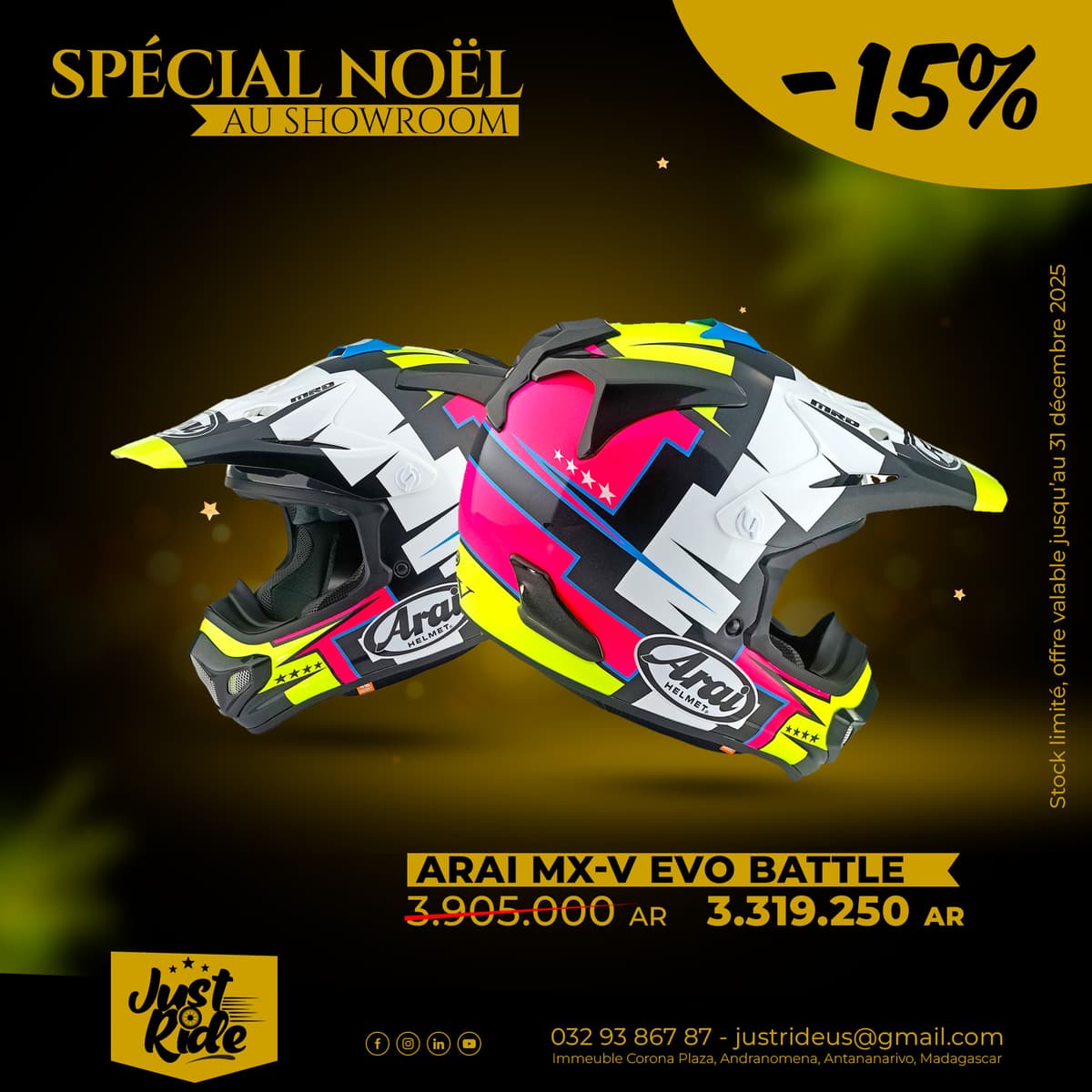 Focus NOEL : ARAI - MX-V EVO BATTLE