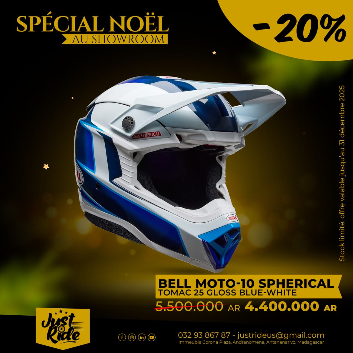 Focus NOEL : BELL - MOTO-10 SPHERICAL TOMAC 25