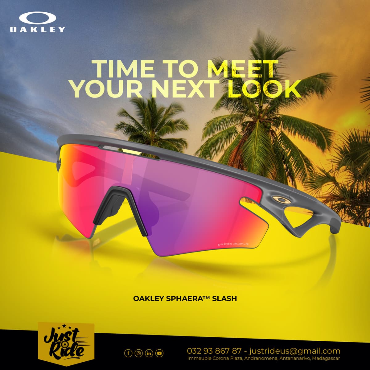 FOCUS ARRIVAGE : OAKLEY Sphaera™ Slash Matte Carbon - Prizm Road