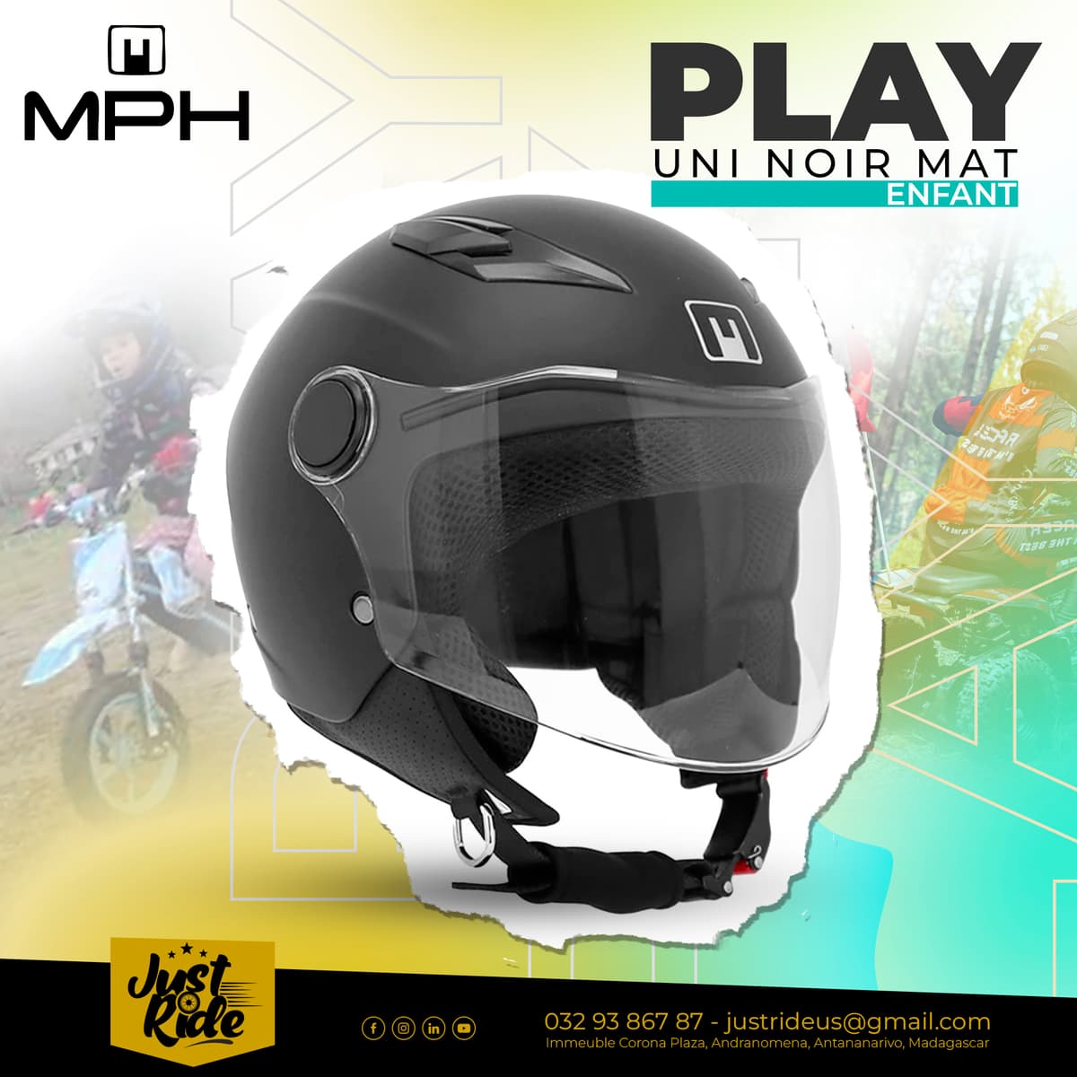 FOCUS ARRIVAGE : MPH PLAY (Casque Jet enfant)