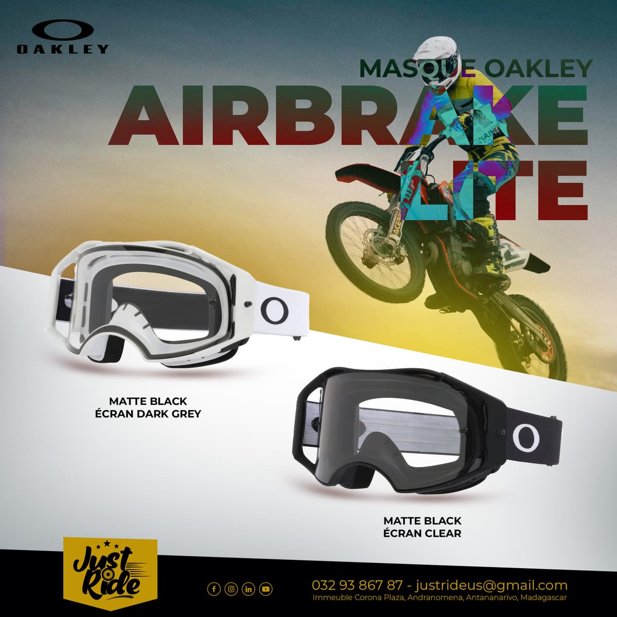 FOCUS ARRIVAGE : OAKLEY Airbrake Lite