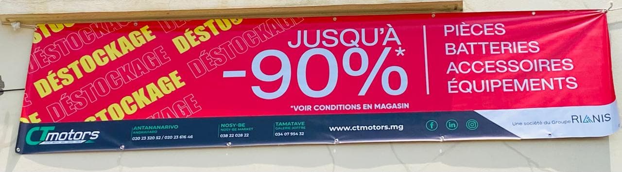 DÉSTOCKAGE MASSIF de pièces et accessoires motos chez CT Motors Andraharo !