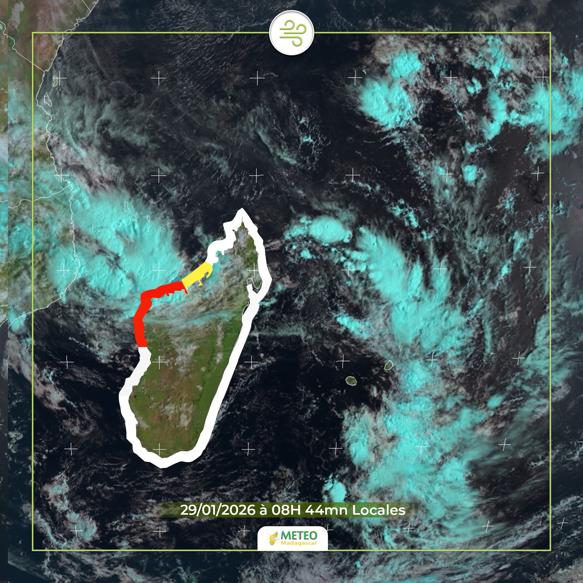 Just Ride actus / Madagascar potentiellement sur la trajectoire d’un système cyclonique en intensification